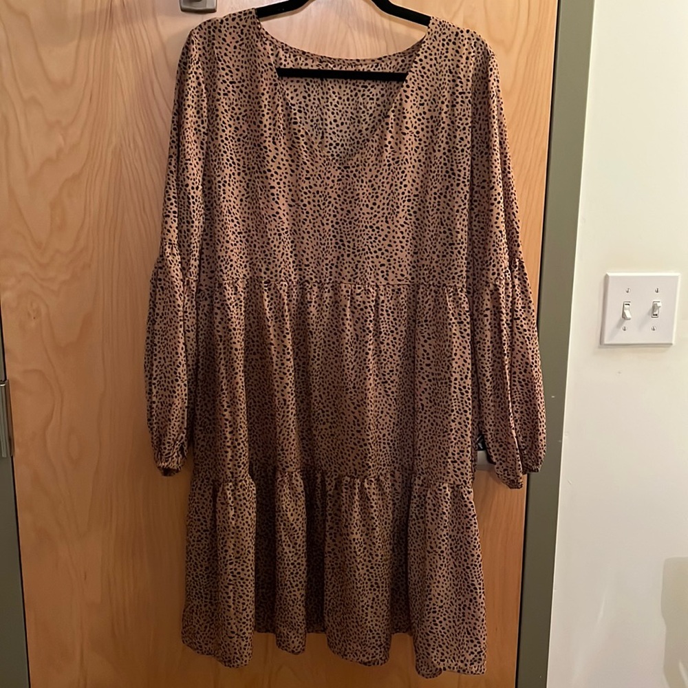 NWOT Leopard print fit and flare dress - Size XL - Picture 1 of 5